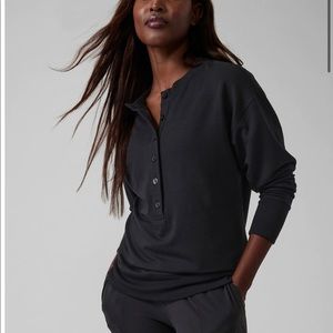 Balance Henley Sweatshirt black size L